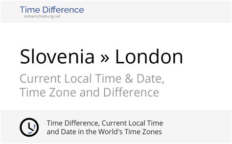 slovenia time difference to uk